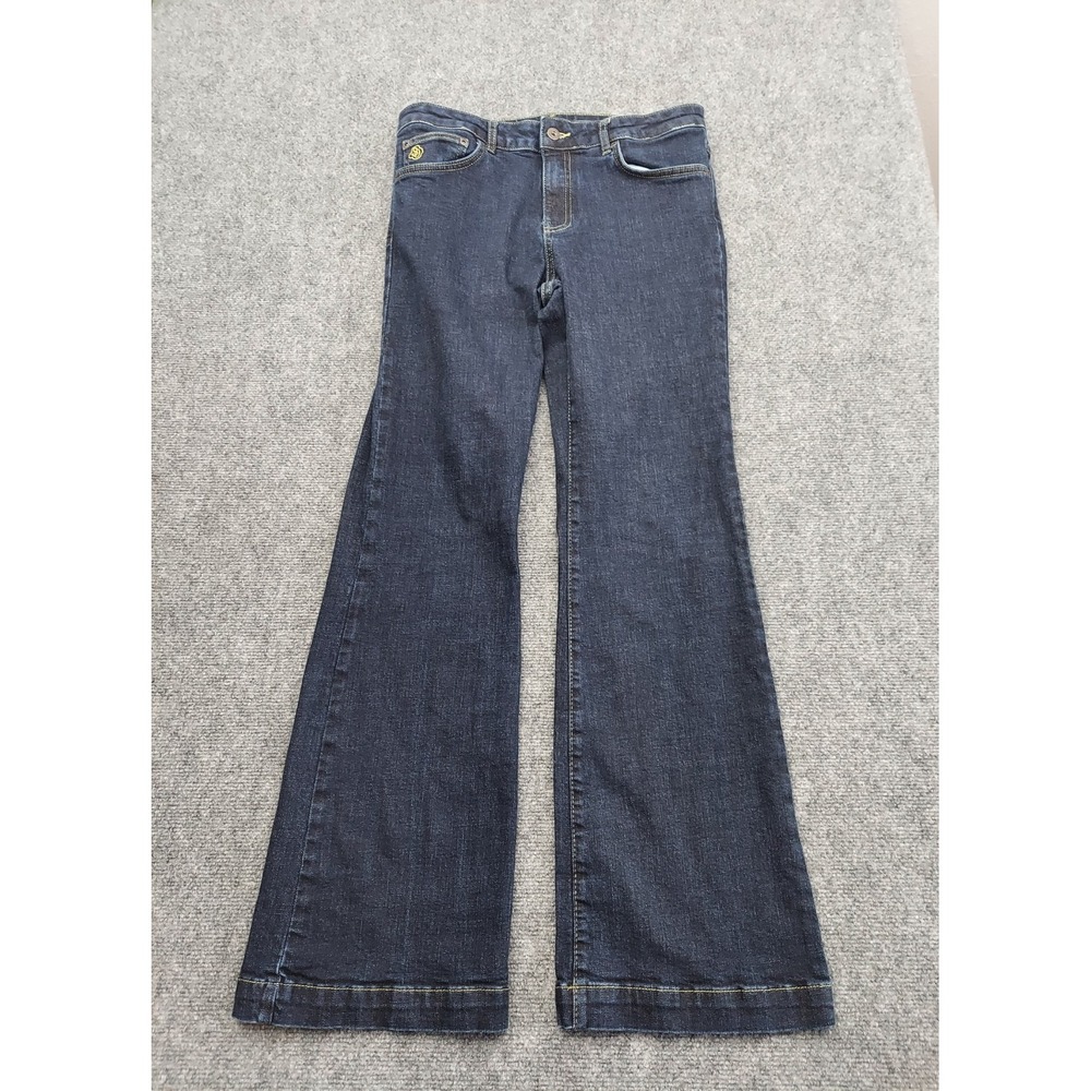 Schaeffer Outfitter Jeans Women 29 Blue Dark Wash Bootcut Flare Mid Rise Western